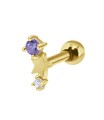 February Birthstone Helix Ear Piercing TIP-3599